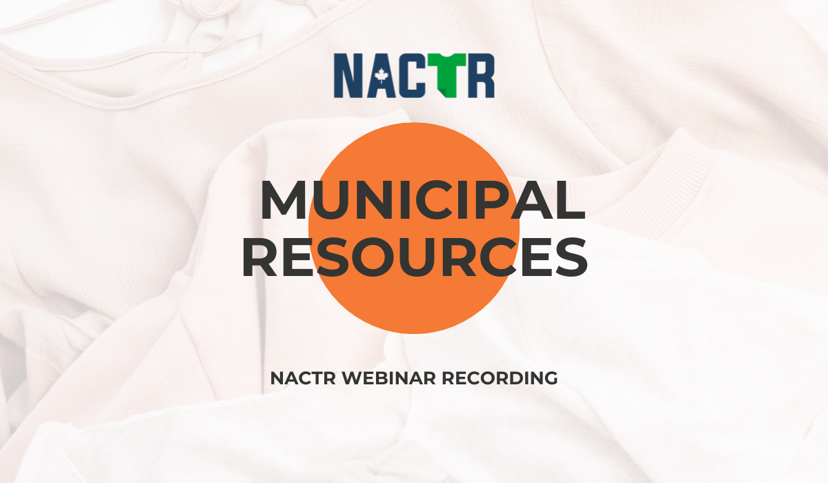 NACTR Webinar Series: Municipal Resources