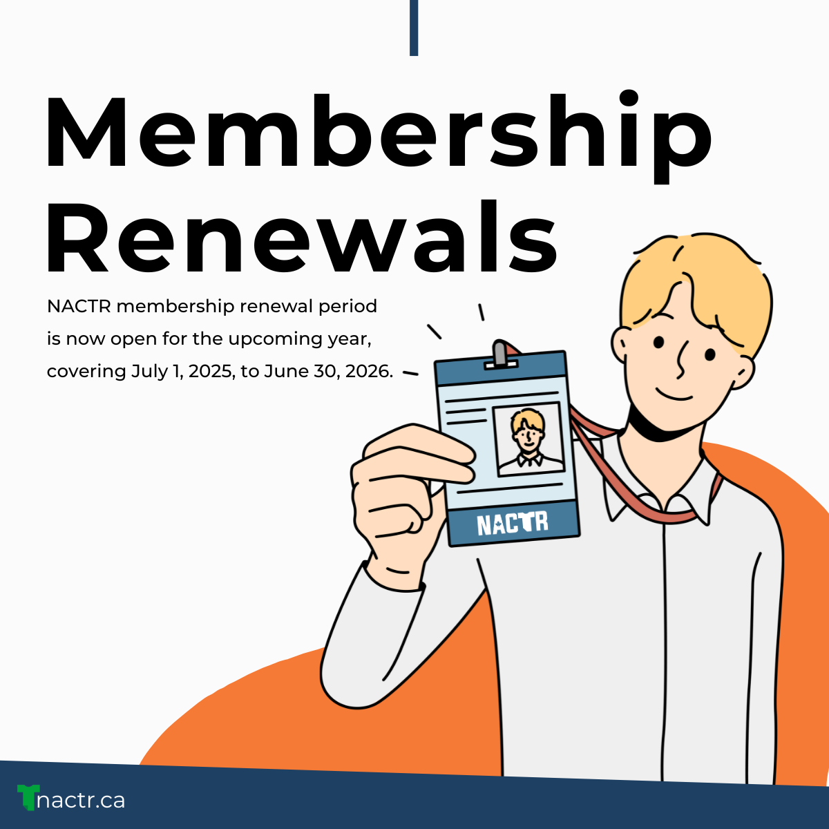 NACTR Membership Renewal Now Open for 2025–2026